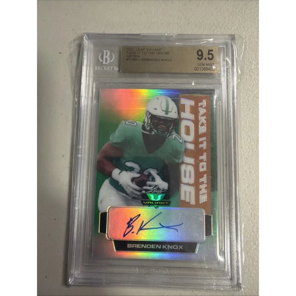 2021 Leaf #TH-BK1 Brenden Knox Take It To The‎ House Orange #/50 - BGS 9.5